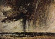 John Constable Constable Seascape Study with Rain Cloud c.1824 Spain oil painting artist